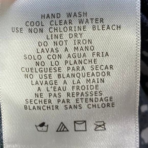 MagicSuit Alex Tankini Swim Top Side Tie V Neck Splatter Print Black White 12 - Picture 9 of 9